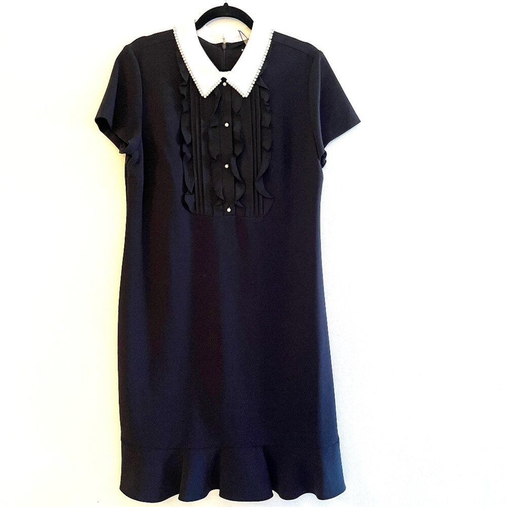 Karl Lagerfeld Embellished Black Dress Size 12